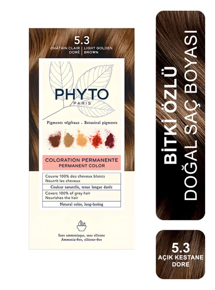 Phyto Color Bitkisel Saç Boyası - 5.3 - Açık Kestane Dore ürün görseli 1
