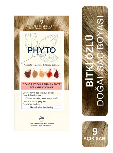 Phyto Color Bitkisel Saç Boyası 9 - Açık Sarı ürün görseli 1
