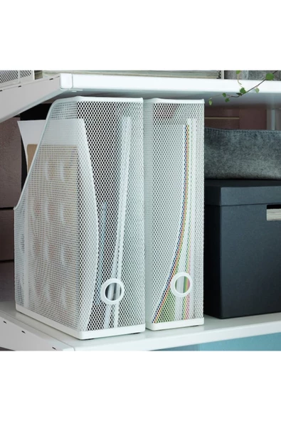 IKEA Drönjöns 2 Li Set Fileli Çelik Dosyalık Magazinlik Evrak Rafı Kutu Klasör ürün görseli 1
