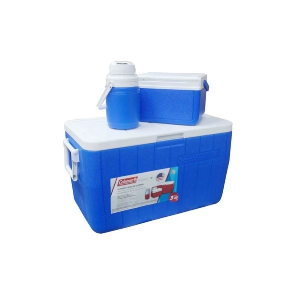 Coleman 3-Piece Cooler Combo 48Qt 45,4L Buzluk Set ürün görseli 1