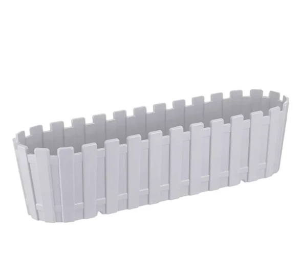 Poliwork Akasya Renkli Plastik Balkon Saksısı Oval  60 cm ürün görseli 1
