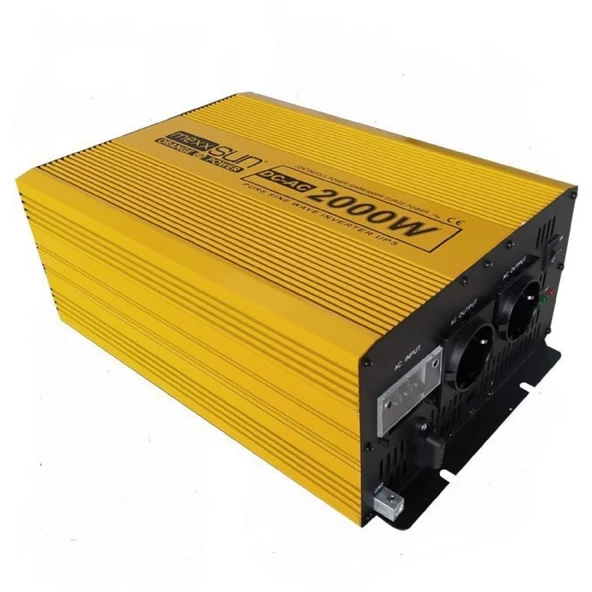 Mexxsun 2000 Watt 12 Volt Tam Sinüs Ups İnvertör İnverter ürün görseli 1