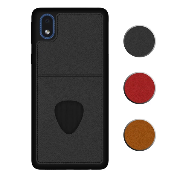 FitCase Samsung Galaxy A01 Core Kılıf Proda Deri Tek Kartlık Cepli Kapak ürün görseli 1