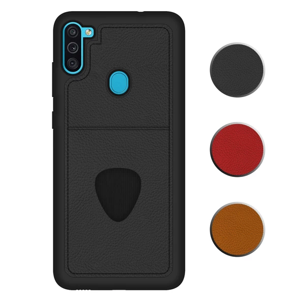 FitCase Samsung Galaxy A11 / M11 Kılıf Proda Deri Tek Kartlık Cepli Kapak ürün görseli 1