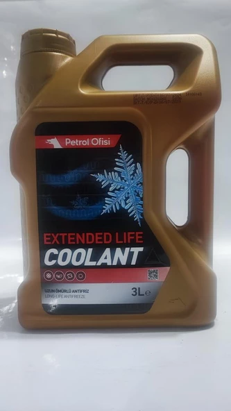 PETROL OFİSİ ANTİFRİZ EXTENDET LİFE COOLANT ORGANİK 3LT Ü.T : 2024 ürün görseli 1