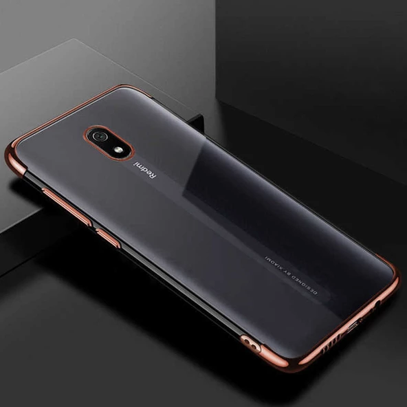 Xiaomi Redmi 8A Kılıf Zore Dört Köşeli Lazer Silikon Kılıf ürün görseli 1
