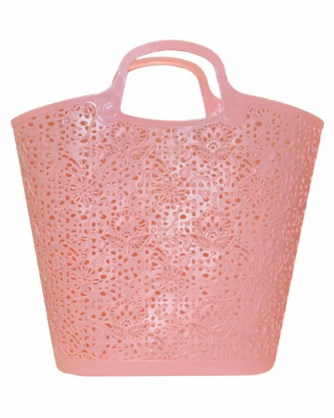 Temel Plaj ve Alışveriş Çantası Pembe ürün görseli 1
