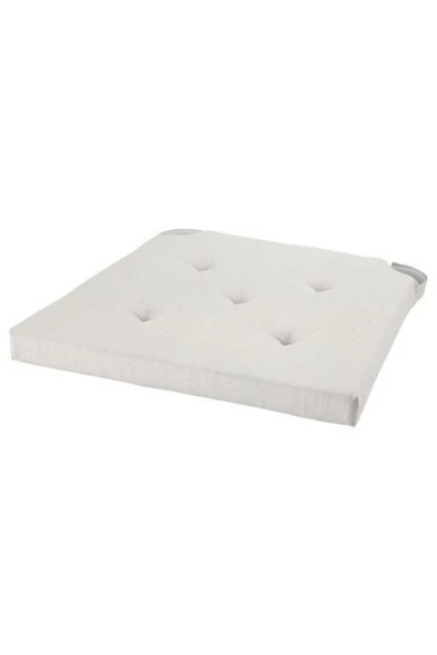 IKEA Justına Sandalye Minderi Ekru 35/42x40x4 cm ürün görseli 1