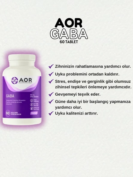 Aor Gaba 60 TABLET ürün görseli 1