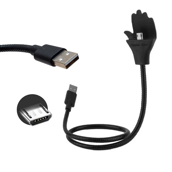 Powermaster 1626 Micro USB-USB Girişli Akrobatik Telefon Tutucu ürün görseli 1