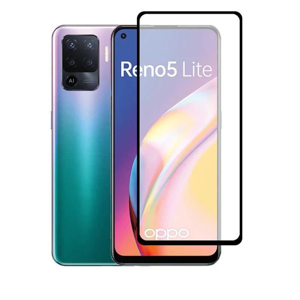 Oppo Reno 5 Lite Kenarları Kırılmaya Dayanıklı Cam Ekran Koruyucu ürün görseli 1