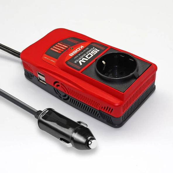 KOBB KBN150 12V/220V 150Watt Modifiye Sinüs Dönüştürücü İnvertör ürün görseli 1