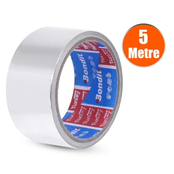 Alüminyum Folyo Bant 45 Mm X 5 Metre Yanmaz Soba Borusu Bandı ürün görseli 1