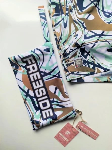 FREESIDE Acuarela Deniz Şortu - Resim 5