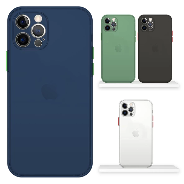 FitCase iPhone 12 Pro Kılıf Ultra İnce PP Mat Kapak ürün görseli 1