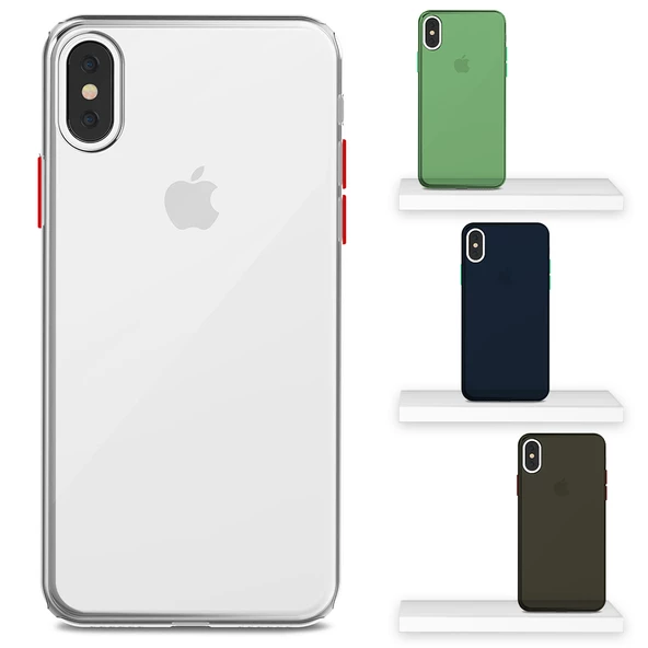 FitCase iPhone X / XS Kılıf Ultra İnce PP Mat Kapak ürün görseli 1