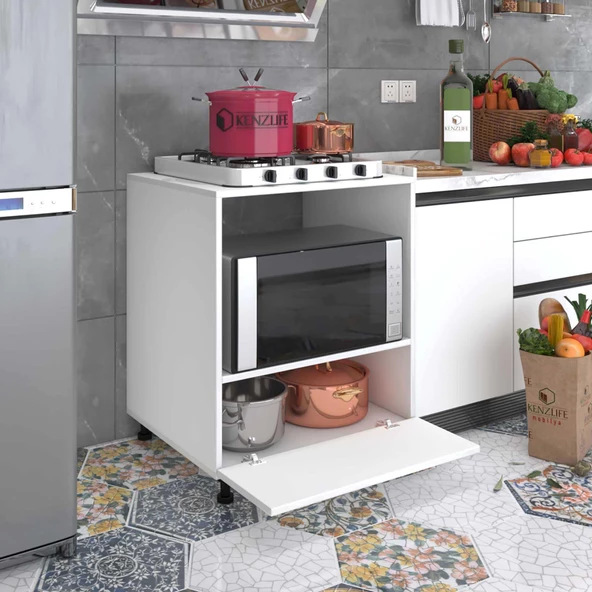 Kenzlife ocak dolabı bennu byz 85*70*60 XLARGE kapaklı hazır mutfak klasik setüstü ocak için sabit tabla ürün görseli 1