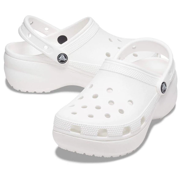 Crocs Classic Platform Terlik Beyaz 206750-100 - Resim 3