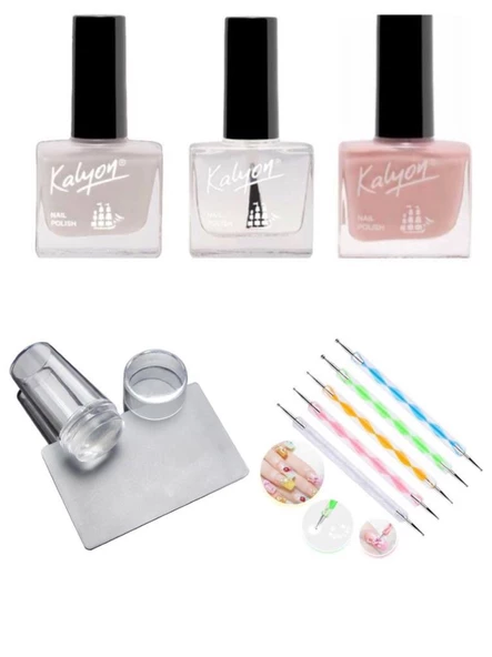 Kalyon French Set + Stamper + Dot Kalemi 5li ürün görseli 1