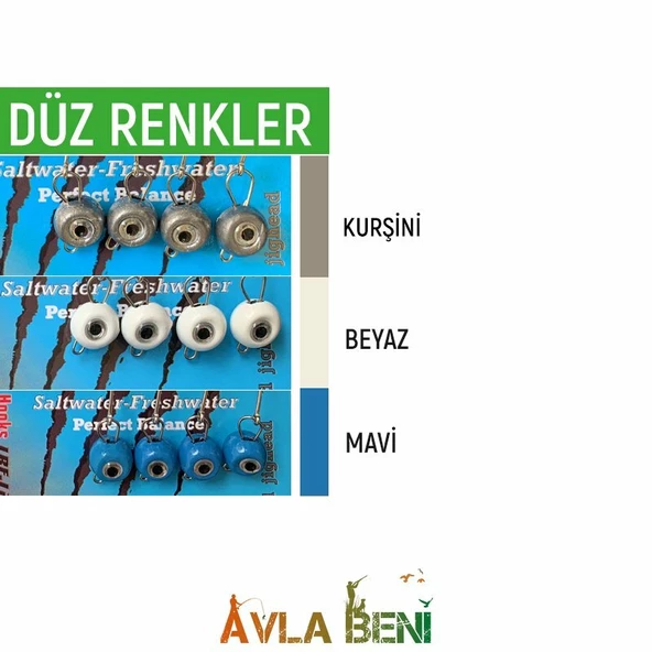 SAFİR BALIK GÖZ UV ve GLOW JİG HEAD ürün görseli 1