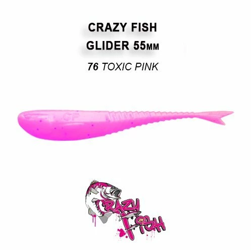 CRAZY FISH GLIDER 2.2'' / 55 MM SAHTE SİLİKON - Resim 6