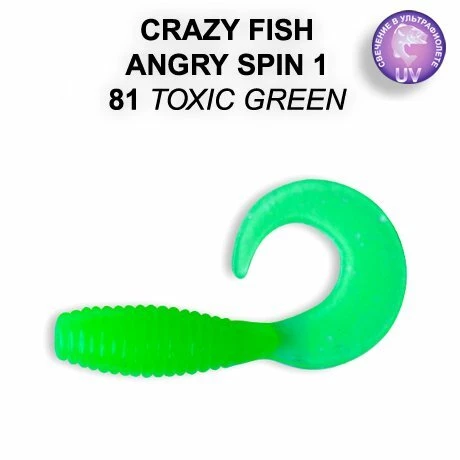 CRAZY FISH ANGRY SPIN 25 MM SAHTE BALIK - Resim 2