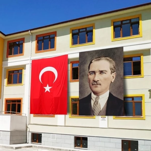 Atatürk Posteri ve Türk Bayrağı Raşel Kumaş 200X300 cm -3 ürün görseli 1