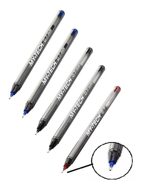 My-tech 0.7 mm Tükenmez Kalem 5 li ürün görseli 1