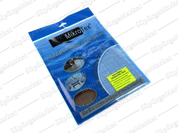 Mikrotex Mikrofiber Dayanıklı Temizlik Bezi Mavi 40 x 50 CM ürün görseli 1