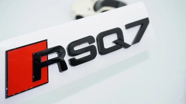 DK Tuning RSQ7 Siyah ABS 3M 3D Bagaj Logo Audi İle Uyumlu ürün görseli 1
