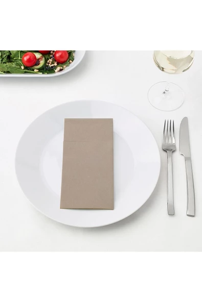 IKEA Mottaga Bej 38x38 Cm Peçete 25 Adet - Resim 2