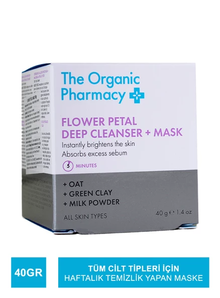 The Organic Pharmacy Flower Petal Deep Cleanser & Mask 40gr ürün görseli 1