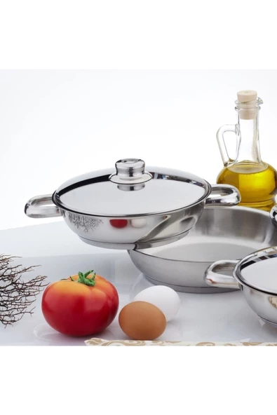 gülsan Omlet Set 6 Parça (çelik Kapaklı) - Resim 3