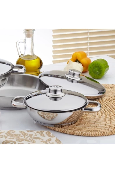 gülsan Omlet Set 6 Parça (çelik Kapaklı) ürün görseli 1