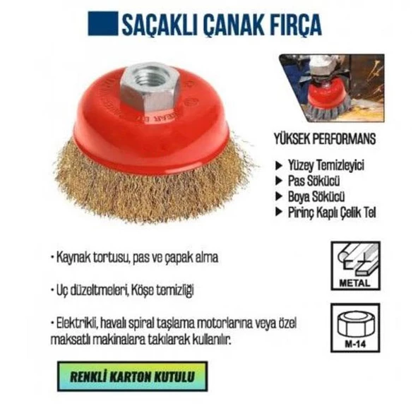Tower Saçaklı Çanak Fırça 65 mm - Resim 3