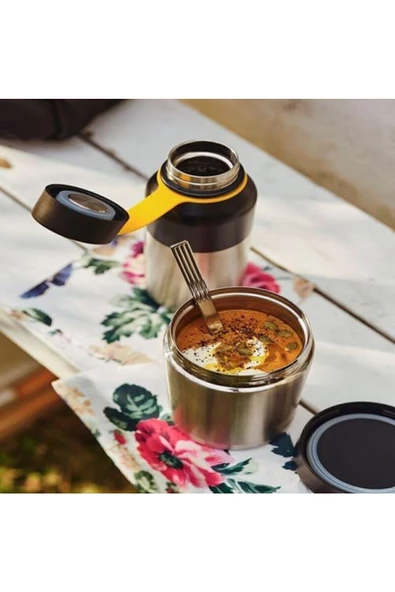 IKEA Efterfragad 0,5 Lt Yemek Gıda Çorba Termosu Paslanmaz Çelik - Resim 5