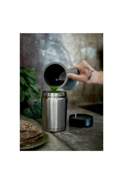 IKEA Efterfragad 0,5 Lt Yemek Gıda Çorba Termosu Paslanmaz Çelik - Resim 3