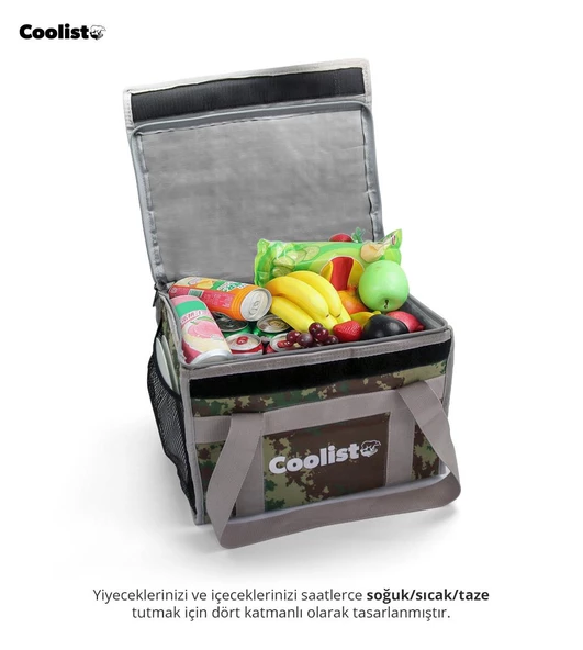 Coolist CL36C 36 Litre Katlanabilir Termos Bez Çanta / Buzluk - Resim 6