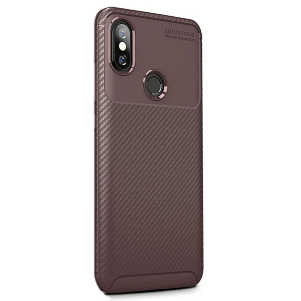 Gpack Xiaomi Red Mi Note 6 Pro Kılıf Negro Karbon Dizayn Silikon ürün görseli 1