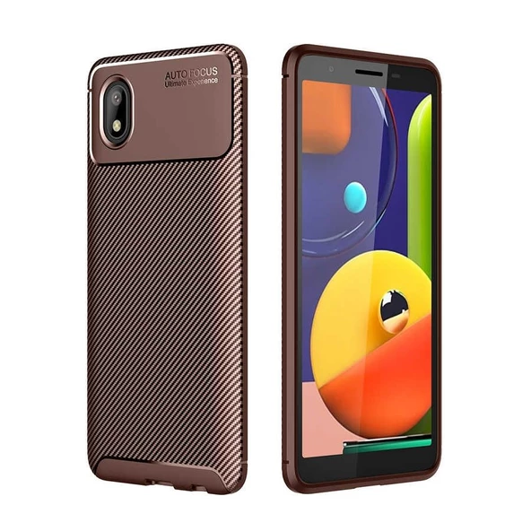 Gpack Samsung Galaxy A01 Core Kılıf Negro Karbon Dizayn Silikon ürün görseli 1