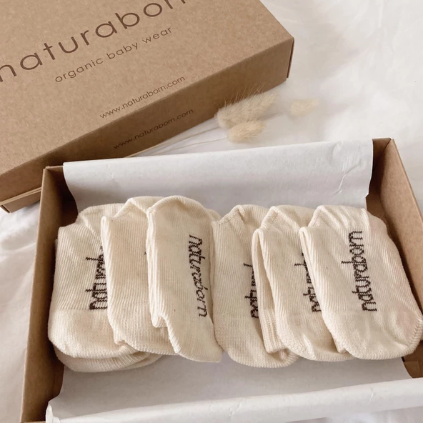 Naturaborn GOTS Organik Sertifikalı Bebek Çorabı (4 Çift) ürün görseli 1