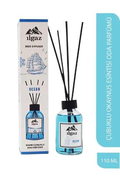 Okyanus Esintisi Bambu Çubuklu Oda Kokusu 110 Ml - Red Diffuser Ocean Ortam Kokusu ürün görseli 1