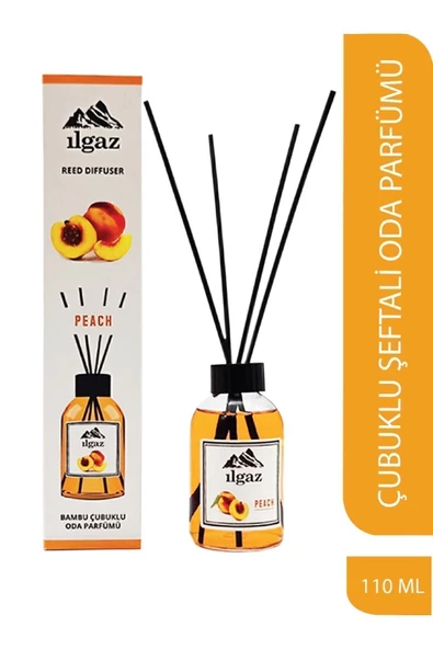 Şeftali Bambu Çubuklu Oda Kokusu 110 Ml Red Diffuser Peach Meyveli Ortam Kokusu ürün görseli 1