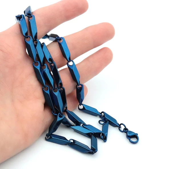 Pigado Paslanmaz Çelik Kibar Model Erkek Kolye 55 cm - Resim 5