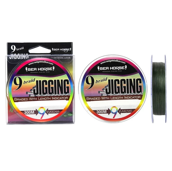 Sea Horse Jigging x9 0,12 300 Mt Green ürün görseli 1