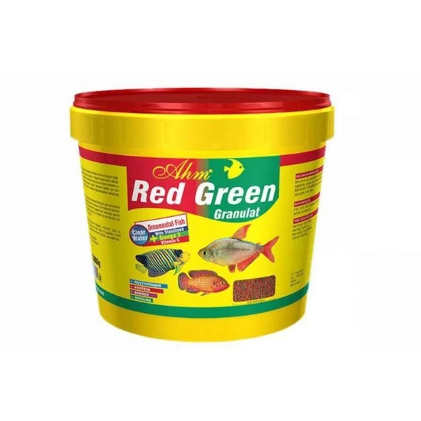 Ahm Red Green Granulat Akvaryum Balık Yemi 250 Gr (Açık Yem) ürün görseli 1
