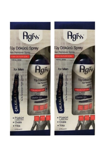Agiss Tüy Dökücü Sprey (erkek) 175 Ml Ikili ürün görseli 1