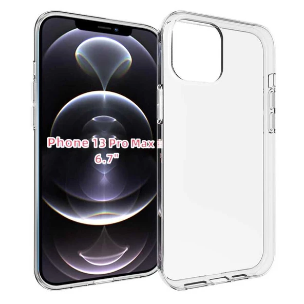 Gpack Apple iPhone 13 Pro Max Kılıf Süper Silikon   Nano Glass ürün görseli 1
