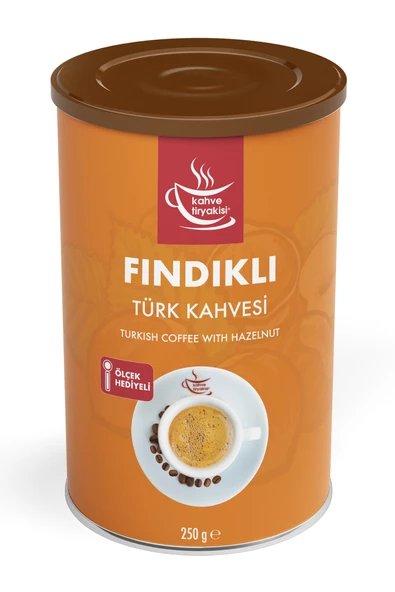 Kahve Tiryakisi Fındıklı Türk Kahvesi 250 gr Teneke ürün görseli 1