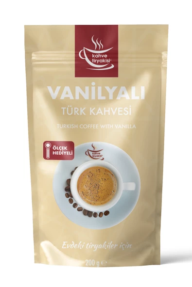 Kahve Tiryakisi Vanilyalı Türk Kahvesi 200 gr Paket ürün görseli 1